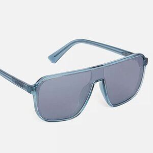 Invicta X NOA Unisex Polarized Sunglasses, Blue/Silver (NOAEW-003-04) New!